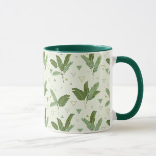 Mug Feuille de banane avec des triangles