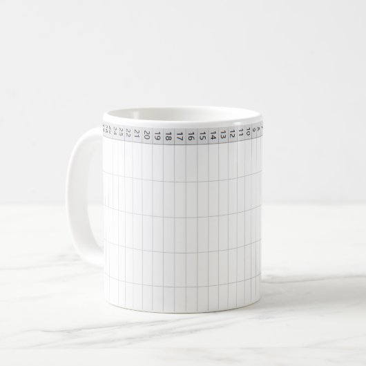 Mug Feuille de calcul d'Excel - vert (Devant gauche)