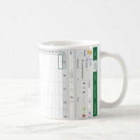 Feuille de calcul d'Excel - vert