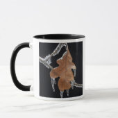 Mug Feuille de chêne avec glaçons après une tempête de (Gauche)