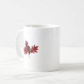 Mug Feuille de chêne rouge (Devant gauche)