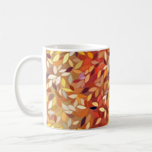 Mug Feuille de chute couleur Abstraite (Gauche)