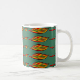 Mug Feuille de chute peinte à motifs