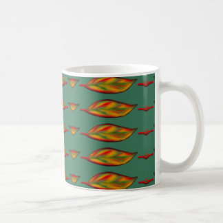 Mug Feuille de chute peinte à motifs