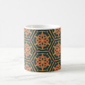 Mug Feuille de croton kaléidoscopique - "Facette" (Centre)