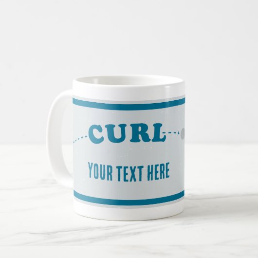 Mug Feuille de curling Pierre de curling (Devant gauche)