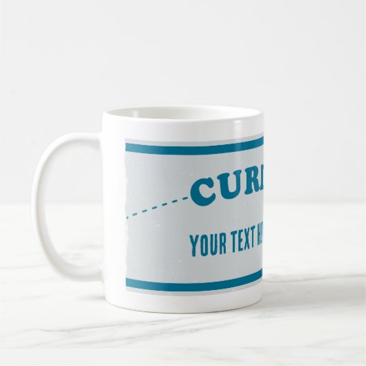 Mug Feuille de curling Pierre de curling (Gauche)