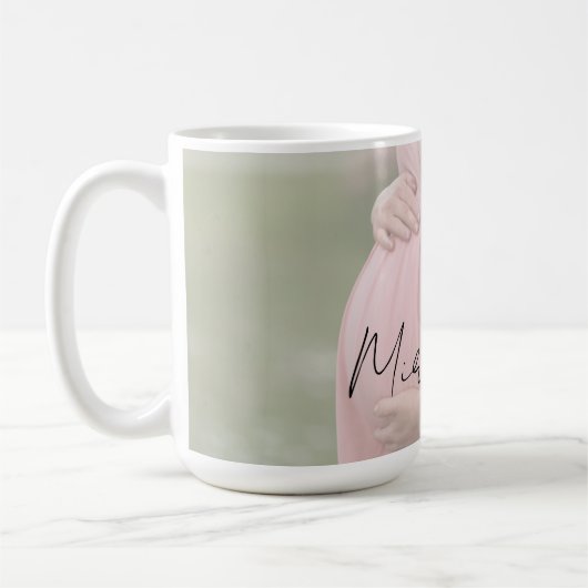 Mug Feuille de dégradé pour maman-to-be Baby shower ph (Gauche)