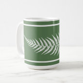 Mug Feuille de fougère botanique pressée - Couleur de (Devant gauche)