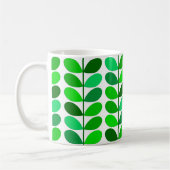 Mug Feuille de la moitié du siècle, émeraude et vert (Gauche)