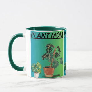 Mug Feuille de Monstera en pot minimaliste Ar