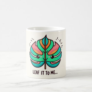 Mug Feuille de monstère colorée