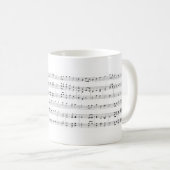 Mug Feuille de musique (Devant droit)