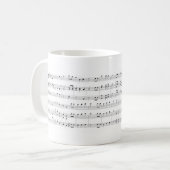 Mug Feuille de musique (Devant gauche)