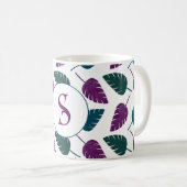Mug Feuille de palme de banane tropicale initiale pers (Devant droit)