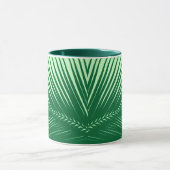 Mug Feuille de palme - émeraude et vert citron (Centre)