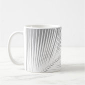 Mug Feuille de palme - gris / gris et blanc (Gauche)