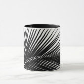 Mug Feuille de palme - noir et blanc (Centre)