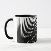Mug Feuille de palme - noir et blanc (Gauche)