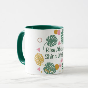 Mug Feuille de palmier tropicale Monstera Inspirante P