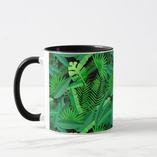Mug Feuille de palmiers tropicaux (Gauche)