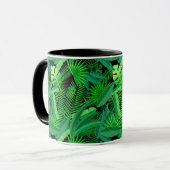 Mug Feuille de palmiers tropicaux (Devant gauche)
