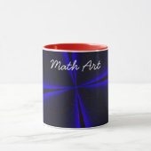 Mug Feuille de trèfle bleu Math géométrique Art Café M (Centre)