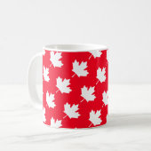 Mug Feuille d'érable canadienne. CANADA. Patriotique.  (Devant gauche)