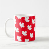 Mug Feuille d'érable canadienne. CANADA. Patriotique.  (Gauche)