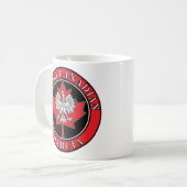 Mug Feuille d'érable canadienne de Pologne Babcia (Devant gauche)