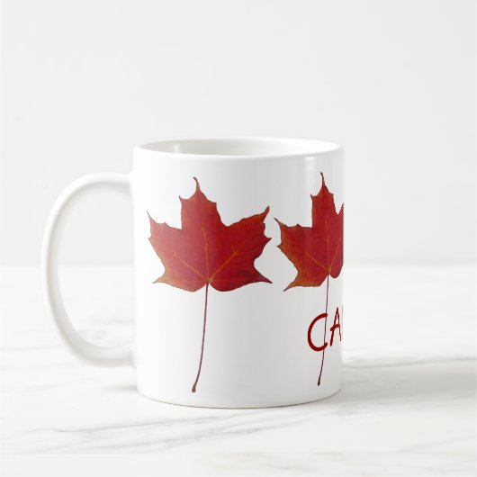 Mug feuille d'érable canadienne rouge - Canada (Gauche)