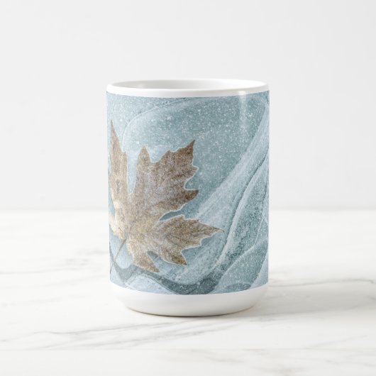 Mug Feuille d'érable congelée sur glace (Centre)