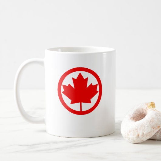 Mug Feuille d'érable du Canada (Avec donut)