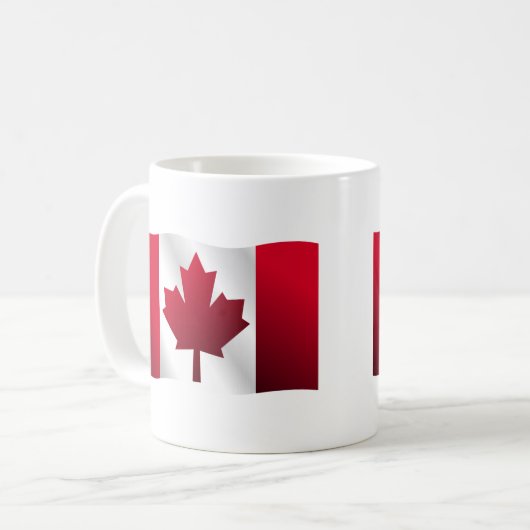 Mug Feuille d'érable du drapeau du Canada (Devant gauche)