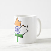 Mug Feuille d'érable indienne de drapeau (Devant droit)