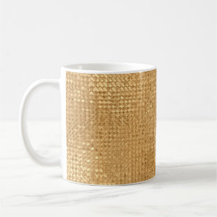 Mug Feuille d'or sans soudure motif, parties scintilla