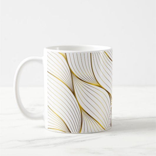Mug Feuille d'ornement or (Gauche)