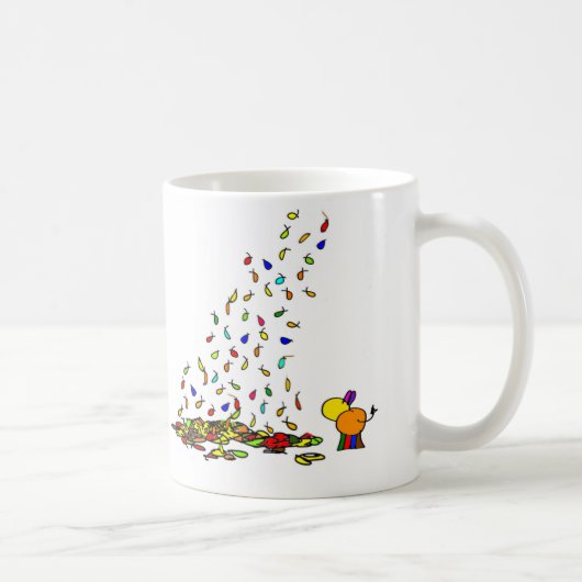 Mug feuille en baisse (Droite)