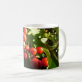 Mug Feuille et baies rouges, Noël (Devant droit)