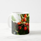 Mug Feuille et baies rouges, Noël (Devant gauche)