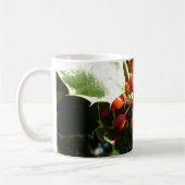 Mug Feuille et baies rouges, Noël (Gauche)