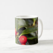 Mug Feuille et baies rouges, Noël (Devant droit)