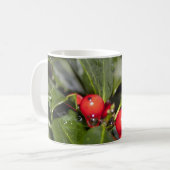 Mug Feuille et baies rouges, Noël (Devant gauche)