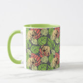 Mug Feuille et éléphants exotiques de jungle (Gauche)