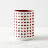 Mug Feuille et orignaux d'érable rouge du Canada (Centre)