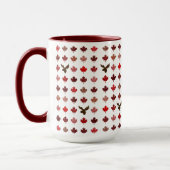 Mug Feuille et orignaux d'érable rouge du Canada (Gauche)