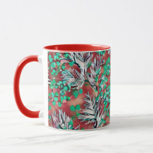 Mug Feuille et plante - Design motif moderne