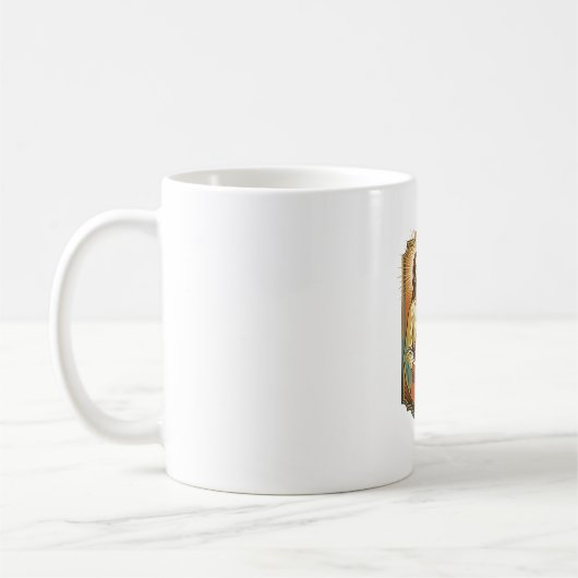 Mug Feuille Excel Jésus Impression 50 Pages Vierges Bu (Gauche)