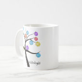 Mug Feuille microscopique de cellules de conception (Devant gauche)