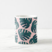 Mug Feuille Monstera Botanique Moderne Personnalisée (Centre)